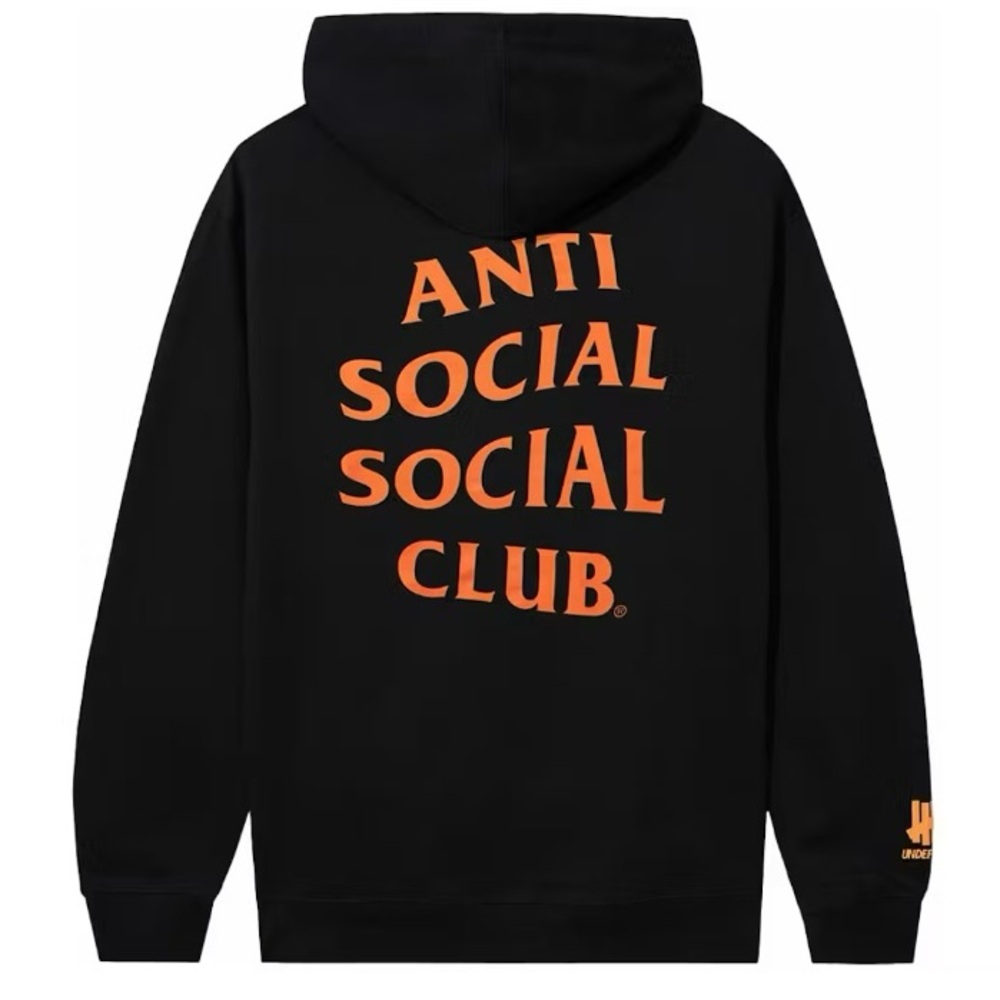 Anti Social Social Club Black Hoodie sz medium